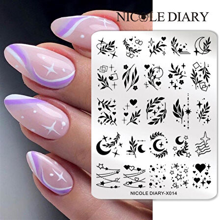 Nicole Diary metal stampa tabakası X014 (56261)