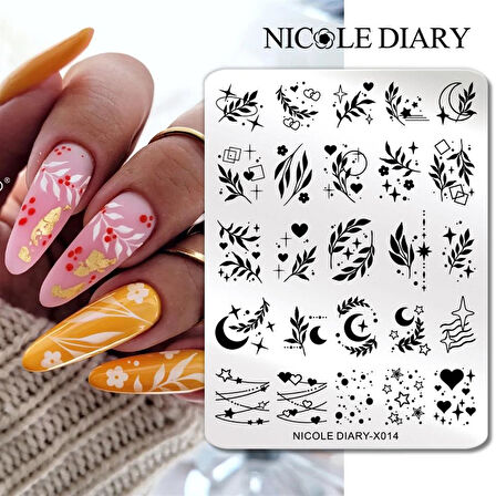 Nicole Diary metal stampa tabakası X014 (56261)