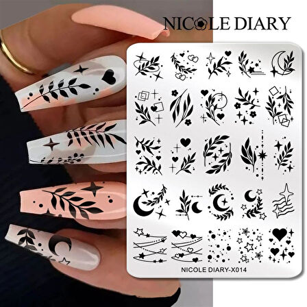 Nicole Diary metal stampa tabakası X014 (56261)