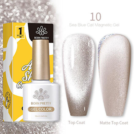Born Pretty 10 ml Sea Blue Kedi gözü oje SB-10 (56466)