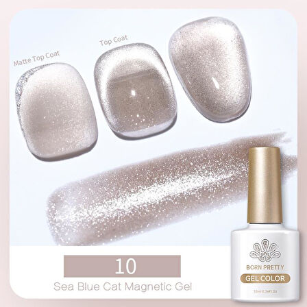Born Pretty 10 ml Sea Blue Kedi gözü oje SB-10 (56466)