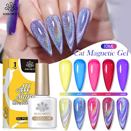 BORN PRETTY 10ml Omnipotent Laser Holo Cat Magnetic Gel 56383