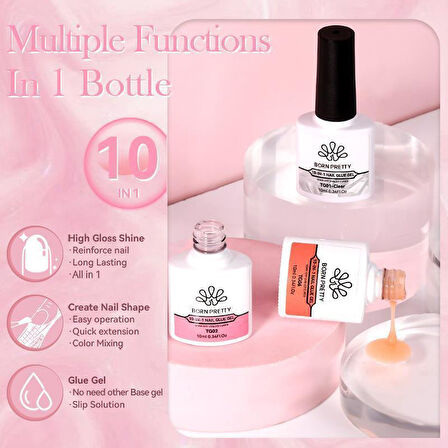 Born Pretty 10 fonksiyonlu Jelly Tırnak jeli 10in1 TG06 (56913)