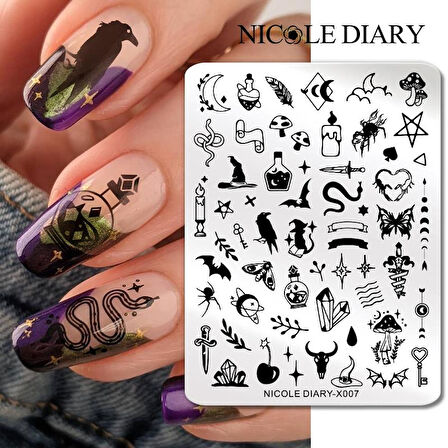 Nicole Diary metal stampa tabakası X007 (56254)