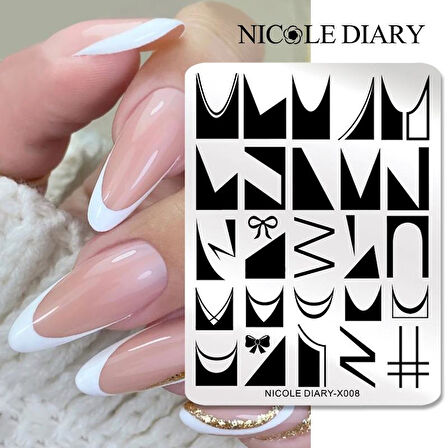 Nicole Diary metal stampa tabakası X008 (56255)