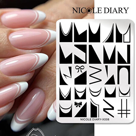 Nicole Diary metal stampa tabakası X008 (56255)