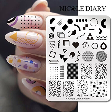 Nicole Diary metal stampa tabakası X016 (56513)