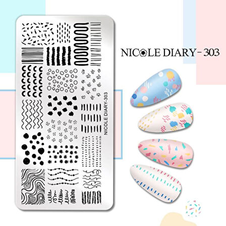 Nicole Diary metal stampa tabakası 303 (57426)