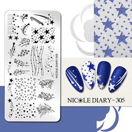 Nicole Diary metal stampa tabakası 305 (58069)