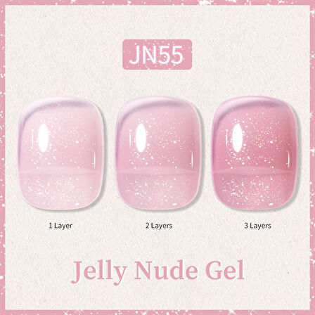 BORN PRETTY 10ml Jelly Nude Seri Kalıcı Oje JN55 (57851-5)