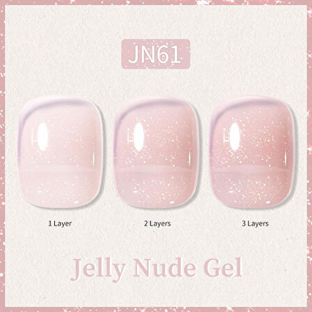 BORN PRETTY 10ml Jelly Nude Seri Kalıcı Oje JN61 (57851-11)