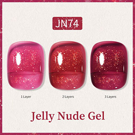 BORN PRETTY 10ml Jelly Nude Seri Kalıcı Oje JN74 (57851-24)