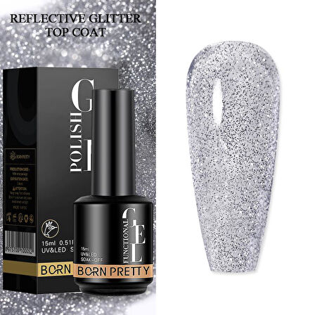 BORN PRETTY 15ml Hema Free Reflective Top Coat (58401) 