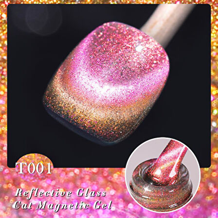 BORN PRETTY 15ml Hema Free Rainbow Reflective Kedi Gözü Kalıcı oje T001 (58695)