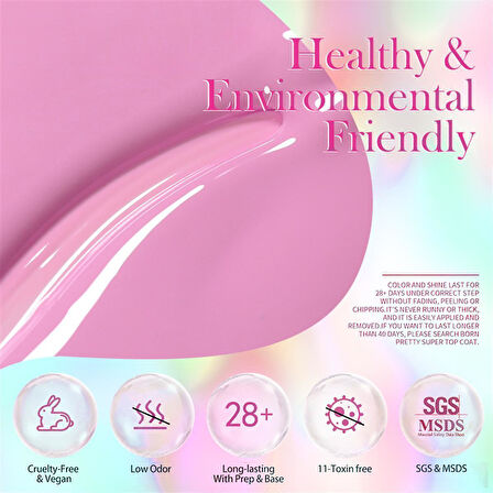 BORN PRETTY 15ml Semi Permanent Vitray Kalıcı oje BG126 (56759)