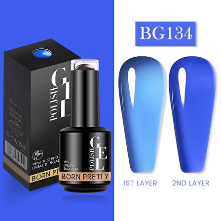 BORN PRETTY 15ml Semi Permanent Vitray Kalıcı oje BG134 (56759)