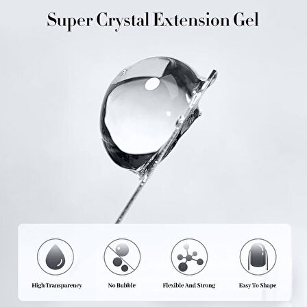 BORN PRETTY 30 ml Super Crystal Extension Nail Gel 59472