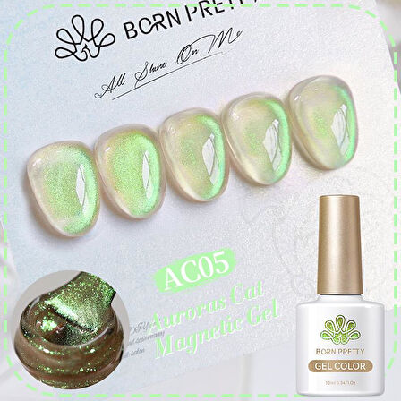 BORN PRETTY 10ml Aurora Cat Magnetic KALICI Oje AC05 (59222)