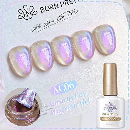 BORN PRETTY 10ml Aurora Cat Magnetic KALICI Oje AC06 (59222)