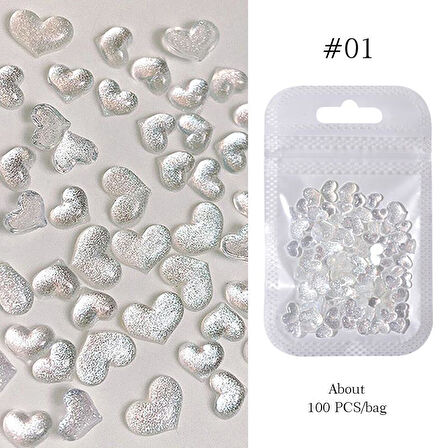 Tırnak Süsleme Nail Art CHARM Kalp (56263-1)