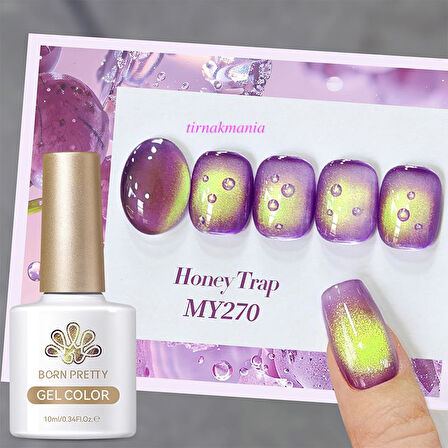 BORN PRETTY 10ml Fruit Colored Kedi Gözü Kalıcı oje MY270  Honey Trap (61262)