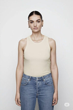 Camilla Ekru Basic Atlet