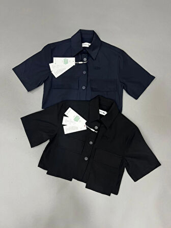 LCST Cep Detaylı Lacivert Gömlek