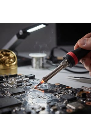 5 Adet Kalem Havya – 60W Elektrikli, Ergonomik Tutma Saplı, Sivri Uçlu Lehimleme Kalemi (Soldering Iron, Solder Pen)