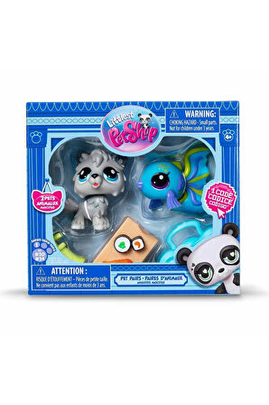 Littlest Pet Shop Minişler 2'li Figür Seti S1 S00005264 20&24 Kurt ve Balık