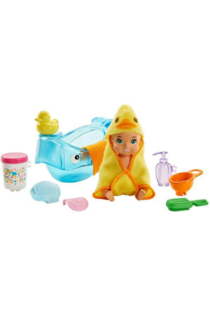 Barbie Bebek Bakıcısı Özellikli Minik Bebekler Ghv83 Ghv84 Beslenme Ve Banyo Zamanı