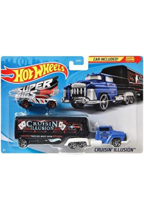 Orjinal Taşıyıcı Tırlar Cruısın Illusıon Gkc27 Orjinal Hotwheels Taşıyıcı Tır Ve Araba