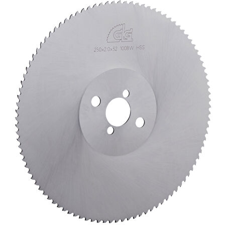 GLG 250x1.6x32mm BW diş Kaplamasız - HSS Daire Testere Bıçağı (Bakır, Prinç, Alüminyum Kesimi)