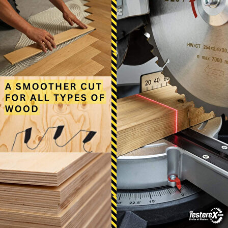KRONBERG 300x3.2x30mm 48ATB diş Ahşap Kesici - TCT Elmas Daire Testere (Kontrplak, Kereste vb.)