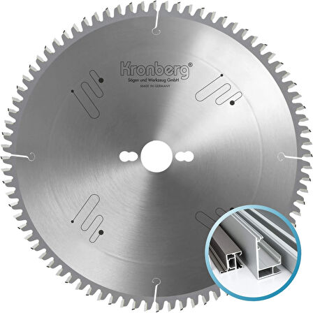 KRONBERG 200x3x30mm 64TCG diş Alüminyum, Plastik, PVC - TCT Elmas Daire Testere (Negatif Diş)