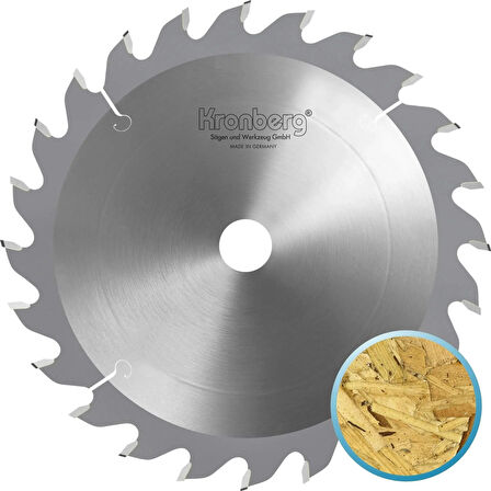 KRONBERG 190x2.4x30mm 48ATB diş Ahşap Kesici (TCT Elmas) - Dairesel Portatif Makine Testeresi