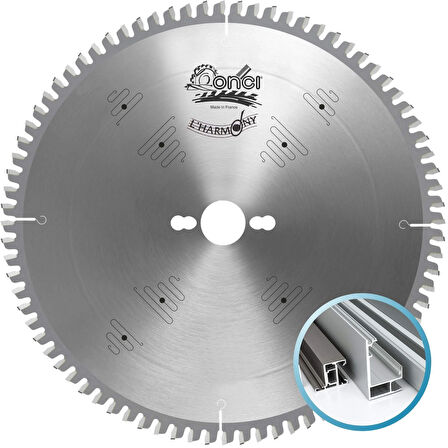 ONCI 180x3x30mm 58TCG diş Alüminyum, Plastik, PVC - TCT Elmas Daire Testere Bıçağı (Negatif Diş)