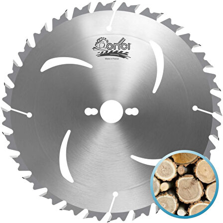 ONCI 250x3.2x30mm 24ATB diş Kalın Ağaç Kesici - TCT Elmas Daire Testere Bıçağı (Atlamalı Dolu Boş)