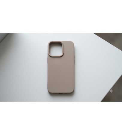 iPhone 15 Pro Sıvı Silikon Kılıf (Vizon Bej)