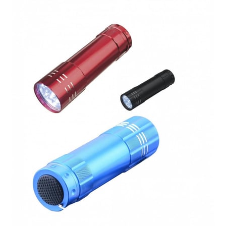 3 Adet 9 Ledli Metal Mini El Fener