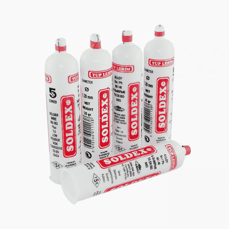 Soldex Tüp Lehim 1,2 Mm 25 Gr - 5 Kanallı, Sn:60 / Pb:40