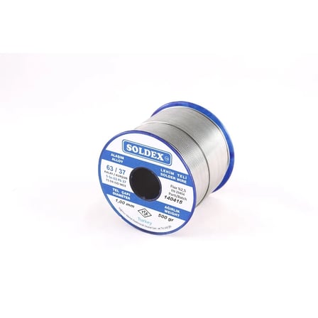 Soldex 63-37 Lehim Teli 200 Gr 1 Mm, Sn:63 - Pb:37