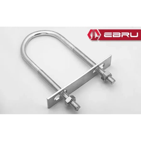 Ebru U Civata, Karşılık Demiri + Somunlu - M6x30 - 2 Set