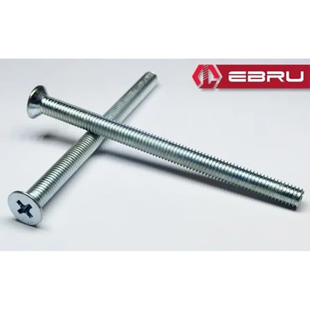 Ebru Yhb Göbek Kilit, Barel Vidası M5x60 - 10 Adet