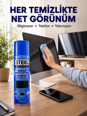 Parmak İzi ve Tozu Kolayca Temizleyen Ekran Temizleyici