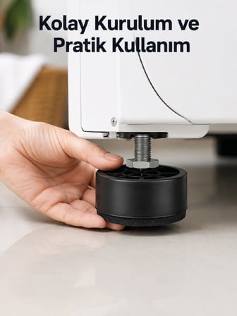 4 Adet Titreşim Önleyici Çamaşır Makinesi Ayak Pedi