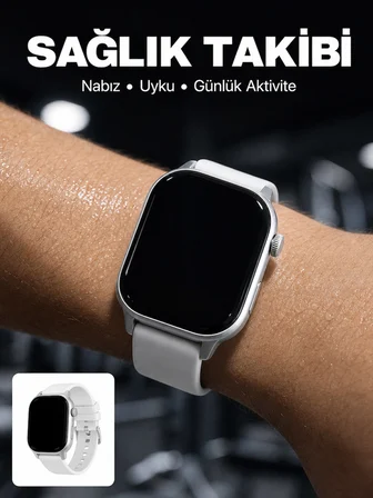 3 Kordonlu Akıllı Saat Bluetooth Arama ve Akıllı Bildirim Destekli