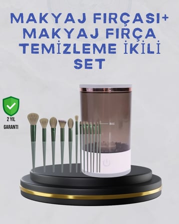 Makyaj Fırçası ve Elektrikli Fırça Temizleyici Kampanya Paketi