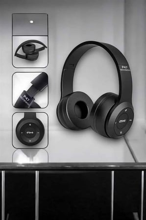 Kulak Üstü TF Kart ve AUX Destekli Ergonomik Bluetooth Kulaklık