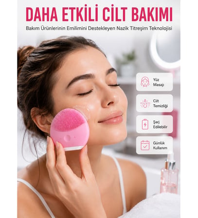 Yüz Makyaj Temizleme Cihazı Yüz Masaj Aleti Cilt Bakım Aleti