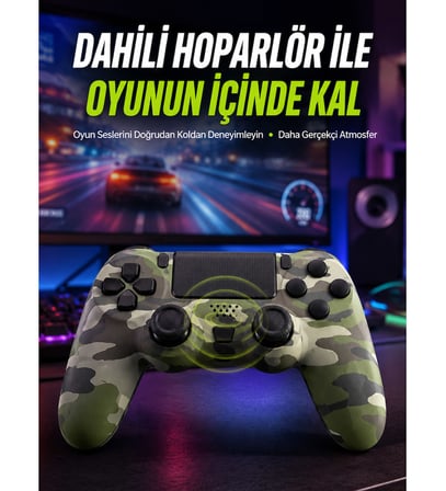 Uzun Pil Ömürlü Oyun Kolu – USB ile Hızlı Şarj Desteği